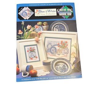 Great Big Graphs #VCL-20152 Blue & White China Collection Cross Stitch Leaflet N
